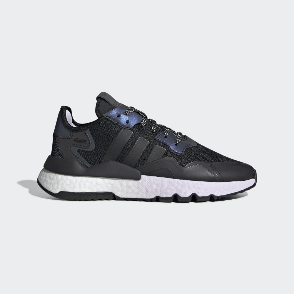 Adidas Women's Nite Jogger Originals Shoes Black/Purple/White Ireland EF5421